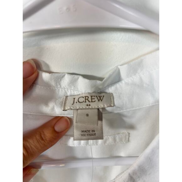 NWT J. Crew Women's‎ Front Knot Button-Up Blouse Top Minimalist White Size Small - Picture 5 of 10
